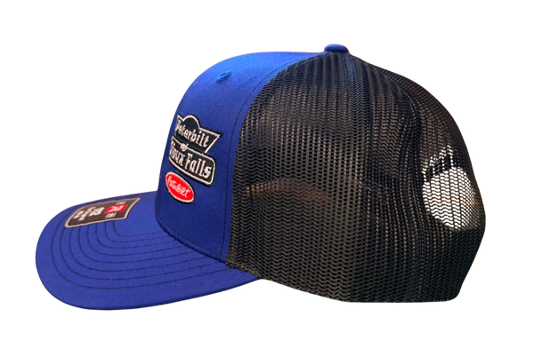 Blue and Black Hat