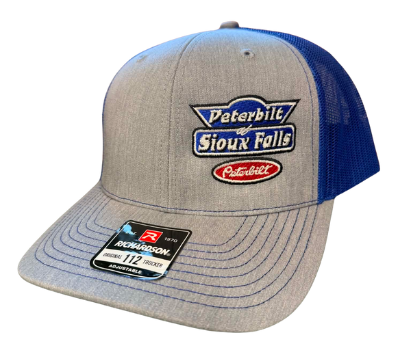 Gray and Blue Hat