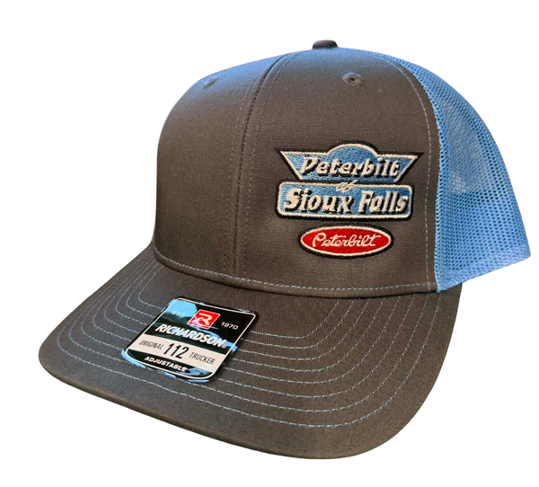 Charcoal and Blue Hat