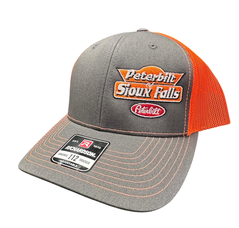 Charcoal and Orange Hat