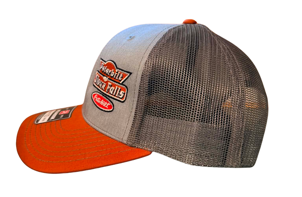 Gray and Dark Orange Hat