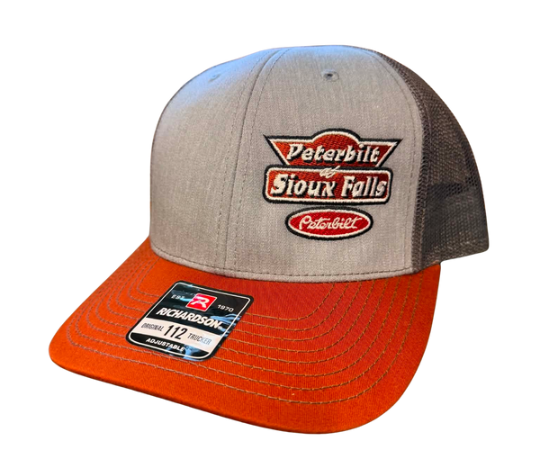 Gray and Dark Orange Hat
