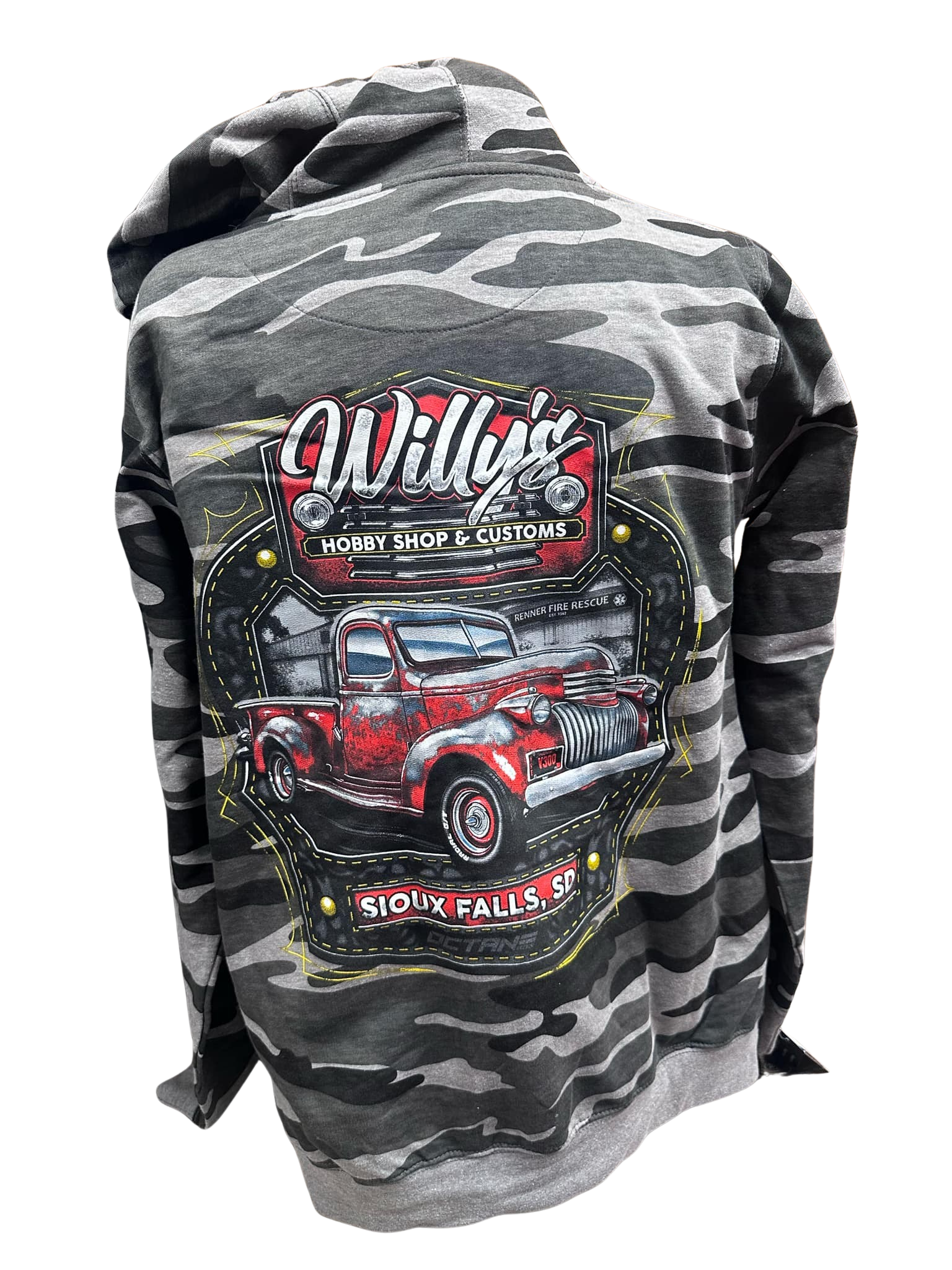 Willy's Black Camo Hoodie