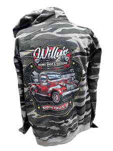 Willy's Black Camo Hoodie