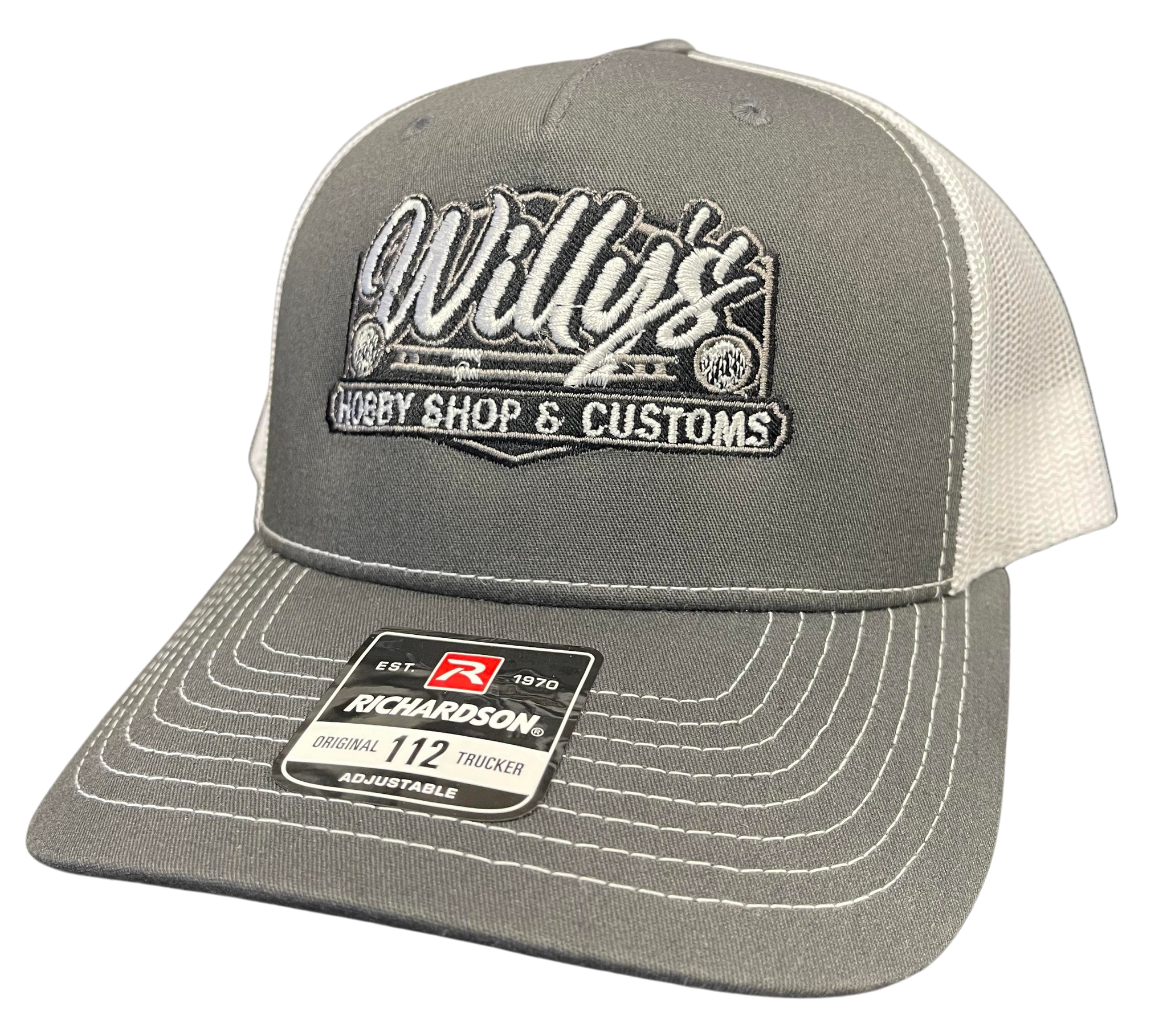 Willy's Charcoal and White Hat