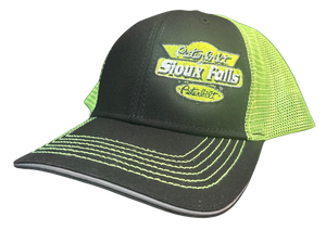 Black and Lime Green Hat