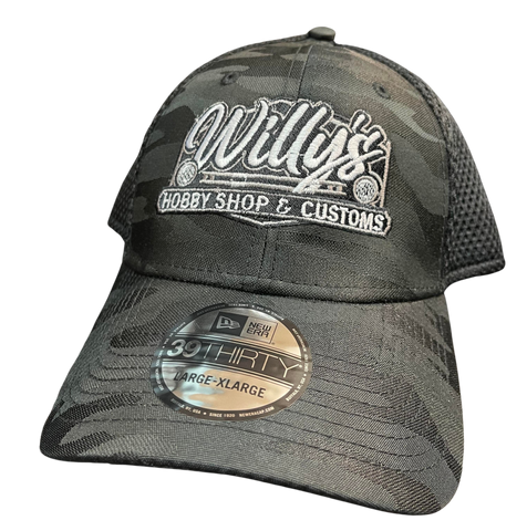 Willy's Black Camo Performance Hat