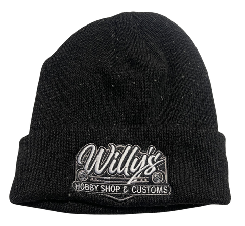 Willy's Black and Gray Spec Stocking Hat