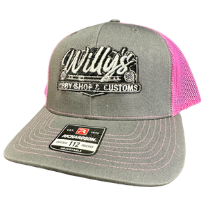 Willy's Charcoal and Pink Hat