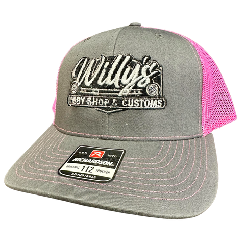 Willy's Charcoal and Pink Hat