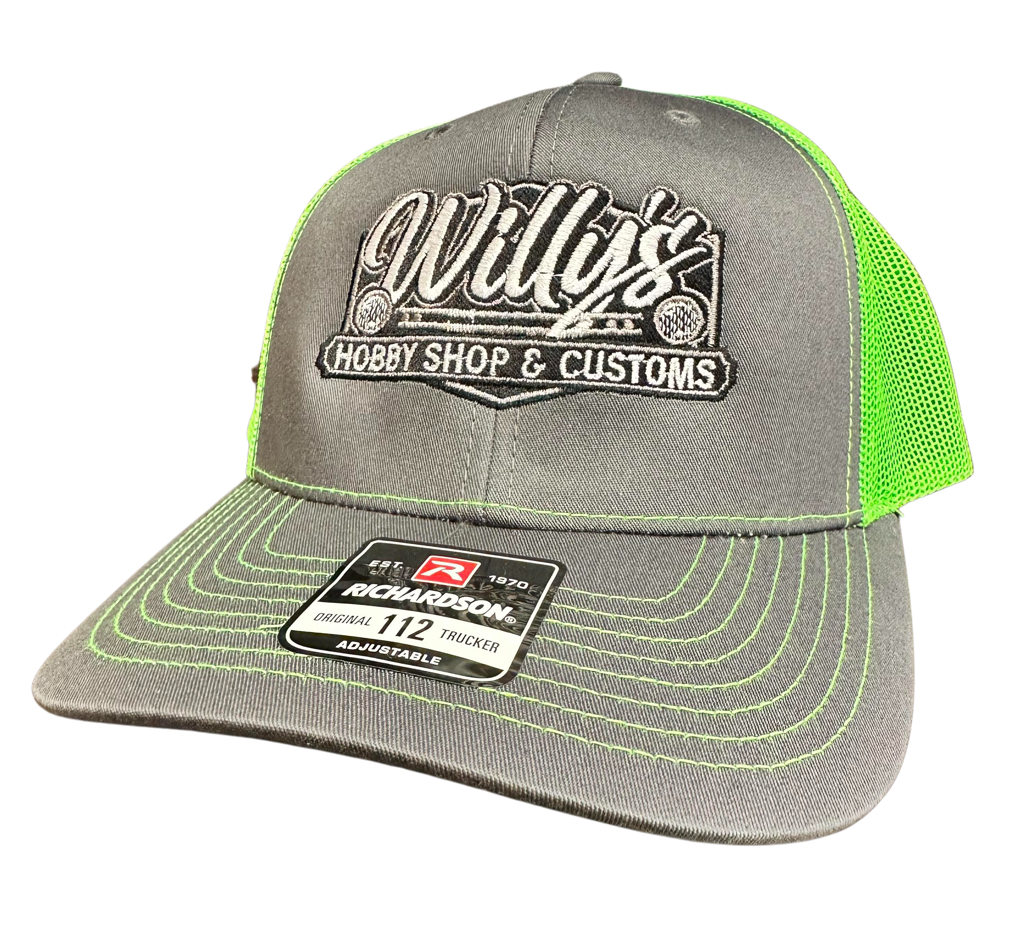 Willy's Gray and Lime Green Hat