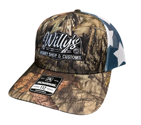 Willy's Camo American Flag Hat