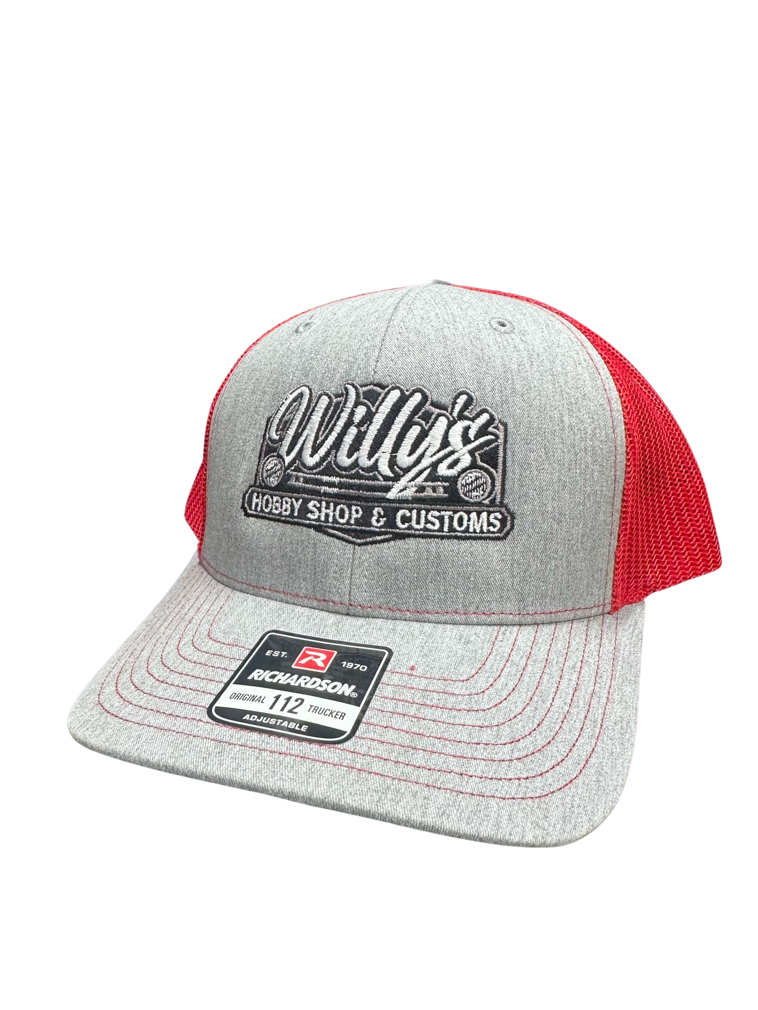 Willy's Gray and Red Hat