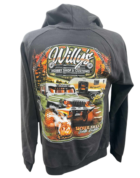 Willy's Black Camping Hoodie