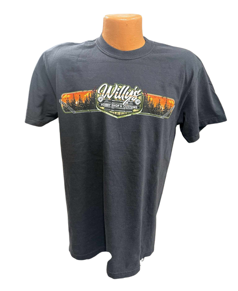 Willy's Black Camping T-Shirt