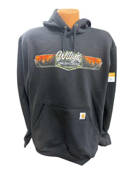 Willy's Black Camping Carhartt Hoodie
