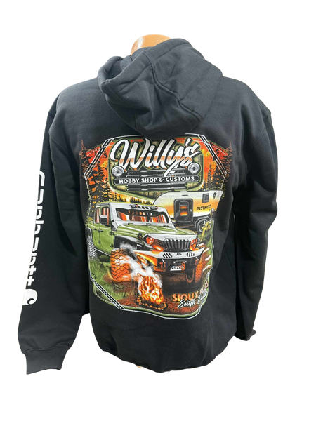 Willy's Black Camping Carhartt Hoodie