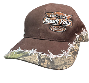Brown and Camo Barbwire Hat