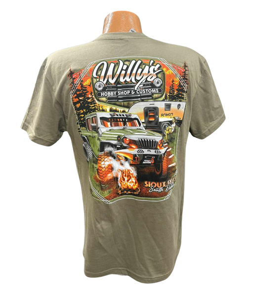 Willy's Green Camping T-Shirt