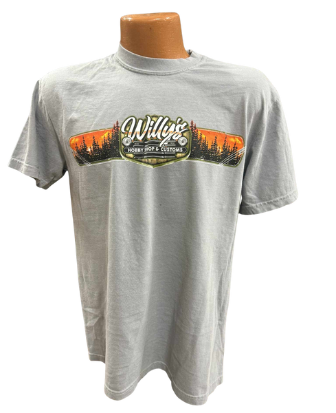 Willy's Light Gray Camping T-Shirt