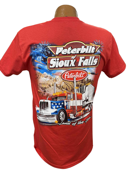 Red Mount Rushmore T-Shirt