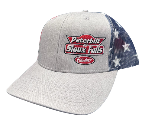 Gray American Flag Hat