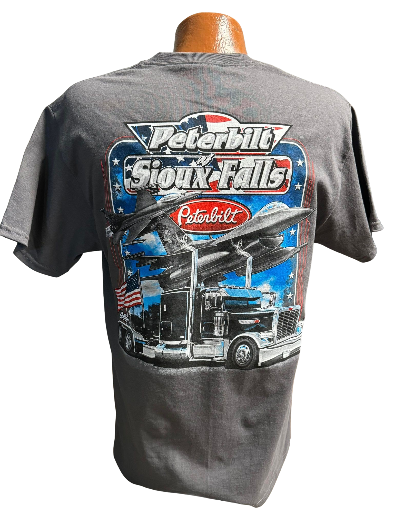 Charcoal Gray T-Shirt with Pride & Class and Jets