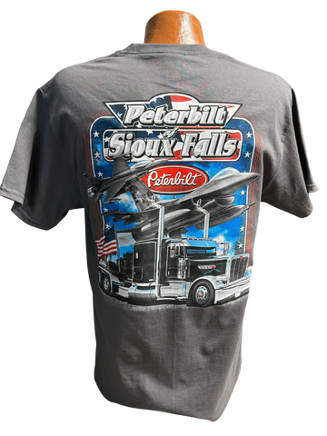 Charcoal Gray T-Shirt with Pride & Class and Jets