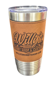 Willy's Leather Wrapped 20 oz Tumbler