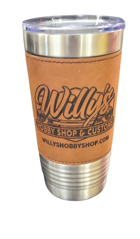 Willy's Leather Wrapped 20 oz Tumbler