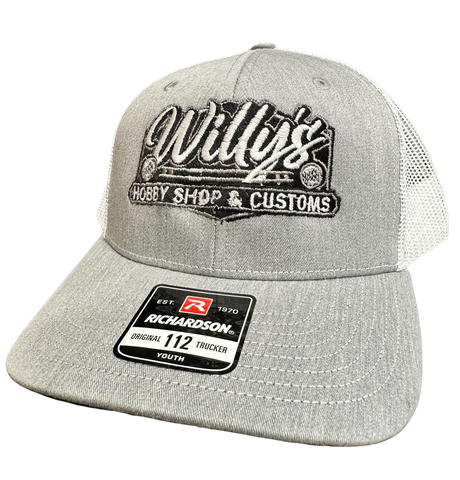 Willy's Youth Gray and White Hat