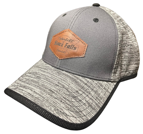 Gray Hat with Brown Patch