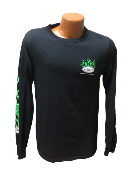 Youth Green and Black Long Sleeve T-Shirt