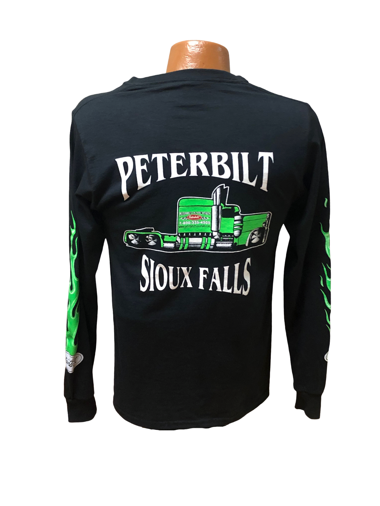 Youth Green and Black Long Sleeve T-Shirt