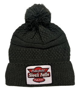 Charcoal Knit Stocking Hat