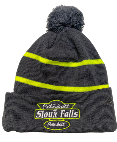 Gray and Lime Stocking Hat